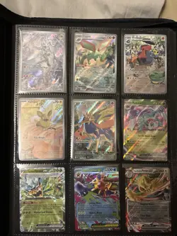 Pokemon Binder With Cards EX , Full Art And Commons - Image 2
