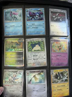 Pokemon Binder With Cards EX , Full Art And Commons - Image 3