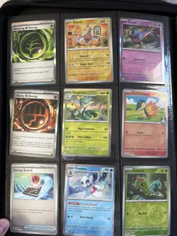 Pokemon Binder With Cards EX , Full Art And Commons - Image 5