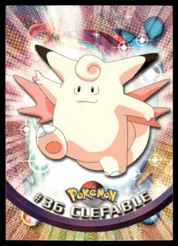 Pokemon Cards Clefable #36 Topps Trading Cards Series 1 NM *3 - Image 1