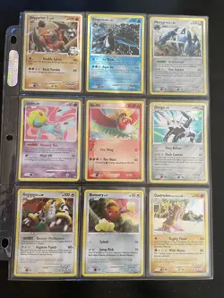 Pokemon Card Lot 9 Vintage Cosmos Holos 🔥 HOLO BLEED ERROR! SWIRLS! 2007-2009 - Image 1