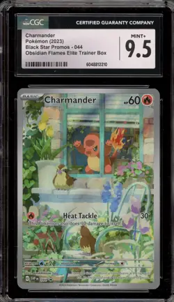 Pokemon Charmander Obsidian Flames ETB Promo SVP EN 044 CGC 9.5 - Image 1