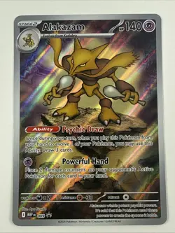 Pokemon Alakazam TCG Black Star Promo Card 009 Mega Evolution M/NM - Image 1