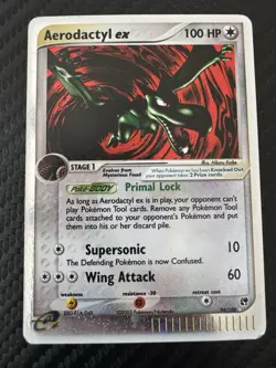 Pokemon Aerodactyl ex EX Sandstorm 94/100 Rare Stage 1 100 HP Holo Card 2003 - Image 1
