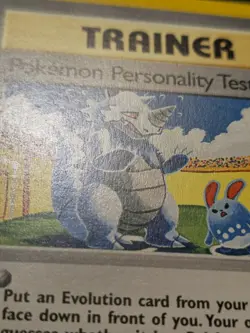 Pokemon Personality Test Uncommon Trainer Card Neo Destiny 102/105 LP - Image 4