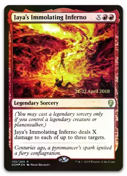 Jaya's Immolating Inferno #133 (Foil) (LP) Prerelease Cards PRE Magic MTG - Image 1