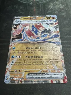 Pokemon Twilight Masquerade Greninja ex METAL GameStop Promo 106/167 Double Rare - Image 1
