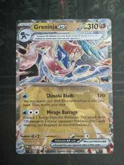 Pokemon Twilight Masquerade Greninja ex METAL GameStop Promo 106/167 Double Rare - Image 2