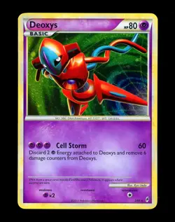 2011 Pokemon DEOXYS Call of Legends Set COSMOS HOLO Rare COL Series Card 2/95 - Image 1