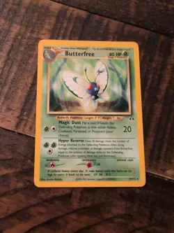 Butterfree Neo Discovery 19/75 Regular Flex Pokemon Card Lightly Played - Image 1