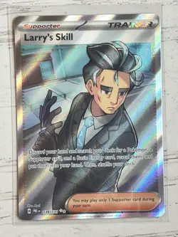 Larry’s Skill 139/131 Ultra Rare Trainer Card - Prismatic Evolutions – NM/M - Image 1