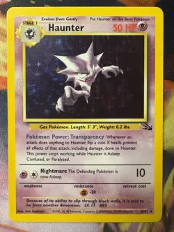 Haunter 6/62 - Fossil Holo Pokemon Card WOTC - MP - Image 1