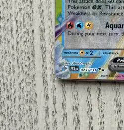 Vaporeon ex 023/131 Prismatic Evolutions Stamped Holo Pokemon Card NM - Image 4