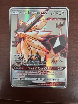 Dusk Mane Necrozma GX 145/156 Full Art Ultra Rare SM Ultra Prism MP Pokemon Card - Image 1