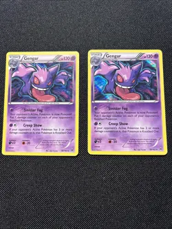 Pokemon Gengar Holo Rare TCG Card 60/162 XY Breakthrough Set Of 2 - Image 1