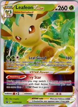 Leafeon VSTAR - Promo SWSH: Sword & Shield Promo Cards SWSH195 NM Holo - Image 1