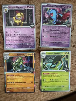 Pokemon TCG Team Rocket Destined Rivals HOLO Lot 4 Cards - Excellent Condition - Image 1