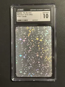 MetaZoo Holo Blank Filler Card Crytpid Nation CN1 2021 CGC 10 GEM MINT - Image 1