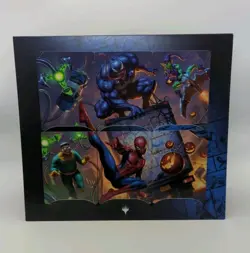 MTG Marvel Spider-Man Scene Art Series Full Complete 6 Card Set SPE With Display - Image 1
