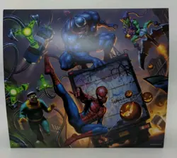 MTG Marvel Spider-Man Scene Art Series Full Complete 6 Card Set SPE With Display - Image 3