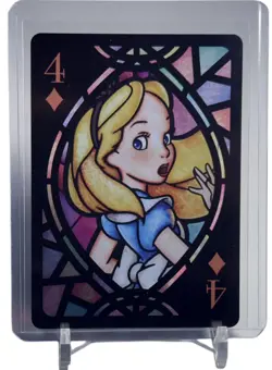 Disney Tenyo 2021 Playing Card Stained Glass Alice In Wonderland Japanese - Image 1