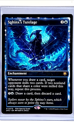 2024 MTG Magic the Gathering SPG Special Guests Foundations 75 Sphinx's Tutelage - Image 1
