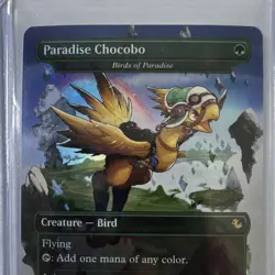 Paradise Chocobo FFXIV Creature Bird Foil Green 0483 2025 Takotto Final Fantasy - Image 3