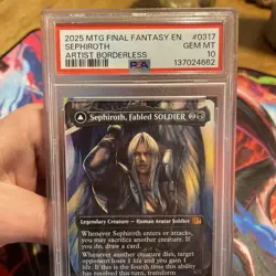 2025 #0317 SEPHIROTH, FABLED SOLDIER, ONE-WINGED ANGEL P-S-A 10🔥 - Image 3