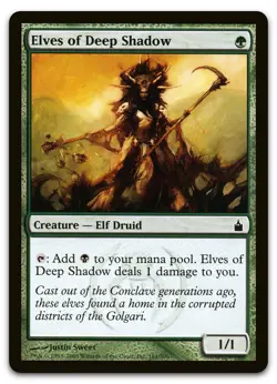 Elves of Deep Shadow #161 (LP) Ravnica City of Guilds RAV Magic MTG - Image 1