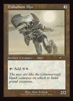 Palladium Myr - Foil Retro Frame Promo WPN LP MTG - Image 1
