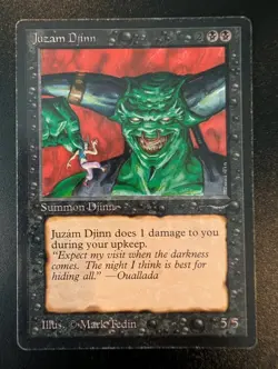 Magic The Gathering MTG Juzam Djinn LP - Image 1