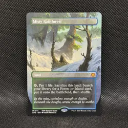 Misty Rainforest BORDERLESS Special Guests Magic The Gathering SPG 0111 Mythic - Image 1