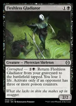 x4 MTG Fleshless Gladiator NM-Mint Phyrexia: All Will Be One - Image 1