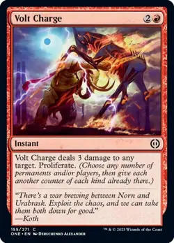 x4 MTG Volt Charge NM-Mint Phyrexia: All Will Be One - Image 1