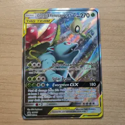 Celebi & Venusaur GX SM167 - NM FULL ART Black Star Promo - Pokemon TCG Card - Image 1