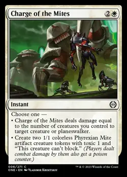 x4 MTG Charge of the Mites NM-Mint Phyrexia: All Will Be One - Image 1