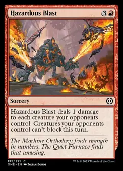 x4 MTG Hazardous Blast NM-Mint Phyrexia: All Will Be One - Image 1