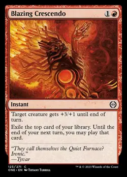 x4 MTG Blazing Crescendo NM-Mint Phyrexia: All Will Be One - Image 1