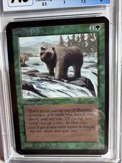 MTG Alpha Grizzly Bears CGC 7.5 Near Mint+ (with sub grades) 1993 - Image 3
