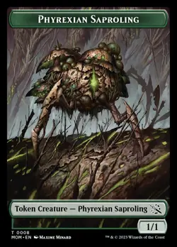 MTG Phyrexian Saproling Token NM-Mint March of the Machine - Image 1