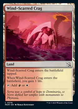 x4 MTG Wind-Scarred Crag NM-Mint March of the Machine - Image 1