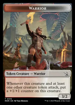 MTG Warrior Token NM-Mint March of the Machine - Image 1