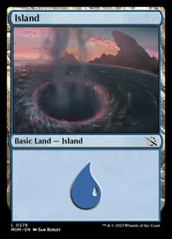 x4 MTG Island (278) NM-Mint March of the Machine - Image 1