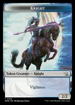 x4 MTG Knight Token NM-Mint March of the Machine - Image 1