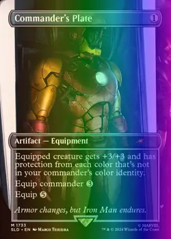 MTG Commander's Plate (1733/3004) Secret Lair Drop Series NM FOIL- Rainbow - Image 1