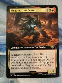 Shagrat, Loot Bearer (Extended Art) R 372 LTR The Lord of the Rings MTG - Image 1