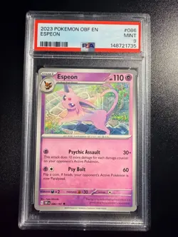Pokemon (2023) Espeon 086/197 SV03: Obsidian Flames Regular - Image 1
