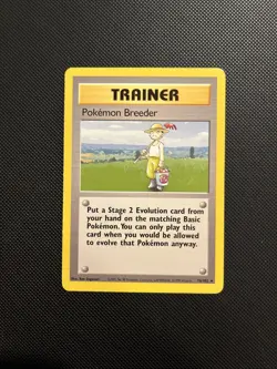 1999 Pokemon Base Set Unlimited Pokemon Breeder #76/102 Rare Card - Image 5