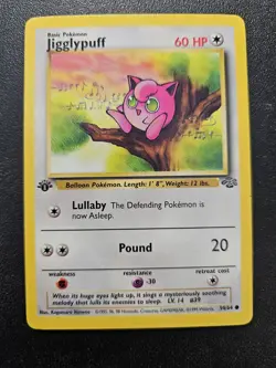 Pokemon 1st Edition Jungle Jigglypuff 54/64 EXCELLENT - Image 1