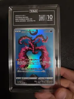 TAG 10 GEM MINT Japanese Pokemon 2022 Galarian Moltres 190/172 V. Universe S12a - Image 1